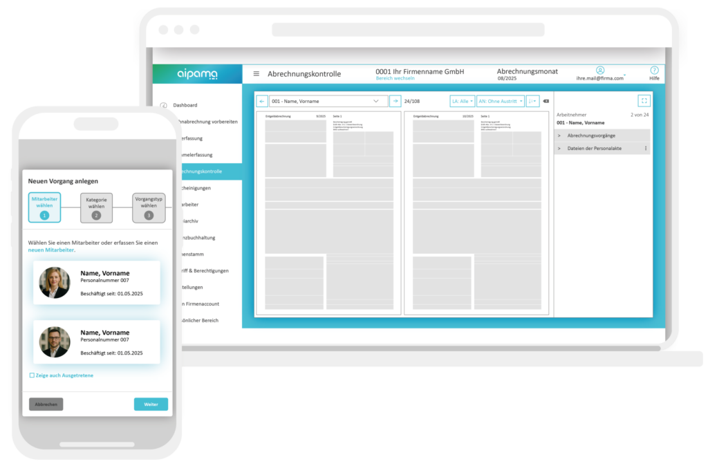 Mockup aipama Landing Page