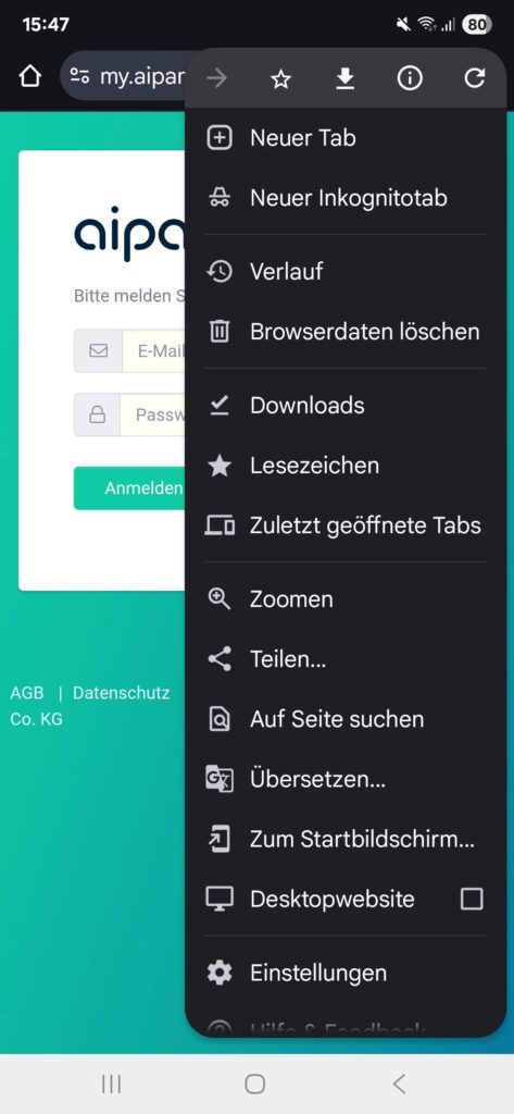 aipama app android anleitung