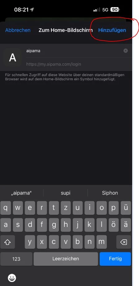 aipama app ios anleitung