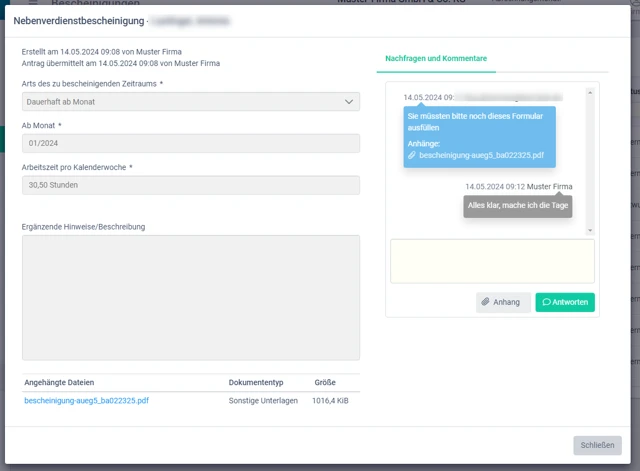 aipama Rückfragen und Kommunikation