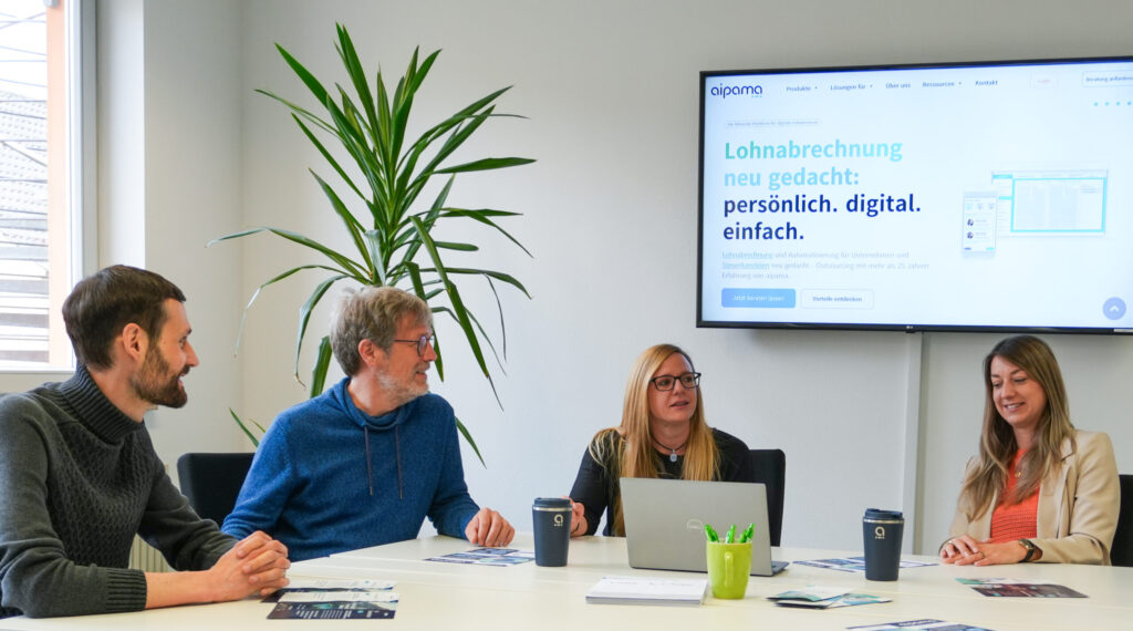 Mitarbeiter in einer Besprechung