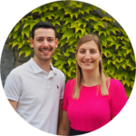 Frau Raab und Herr Engl von der Gemeinde Haibach